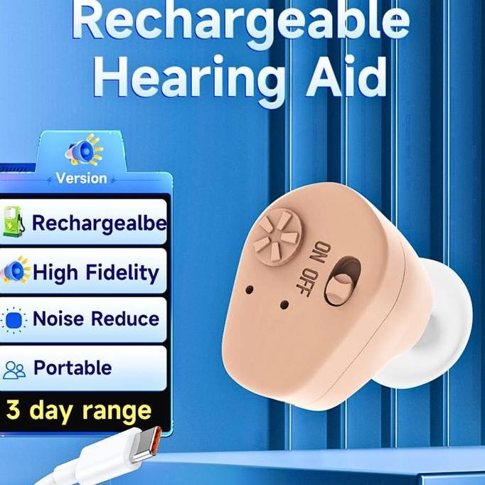 COD TaffOmicron Alat Bantu Dengar telinga tuli untuk lansia yang bagus dan jernih di cas K 88U 2609