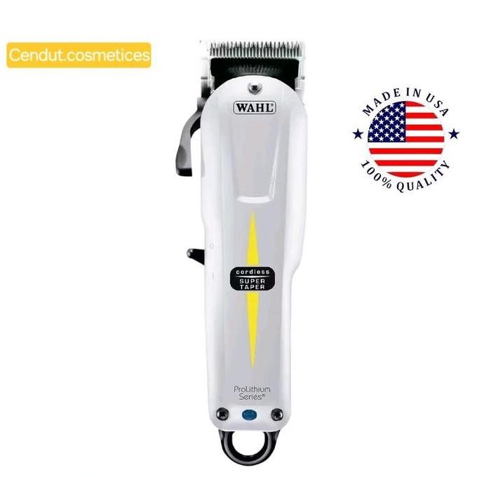 Wahl Alat Cukur Rambut Professional Super Taper Cordless Clipper Elektrik Mesin Kumis Sisir