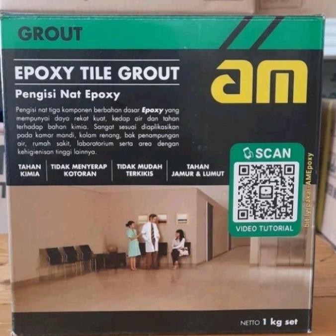 Am 55 White Epoxy Tile Grout Pengisi Nat
