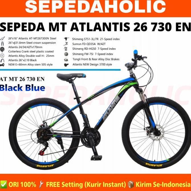 Sepeda Gunung MTB Atlantis Ukuran 24 26 27.5 Inch