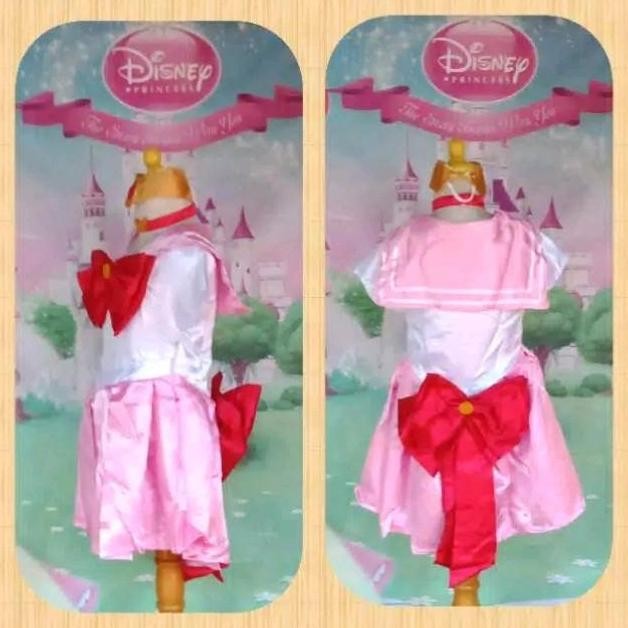 Ready  Chibiusa Sailormoon Pink/Baju Kostum Anime/ Sailor Moon Size Anak Dan Dewasa/Cosplay Sailor M
