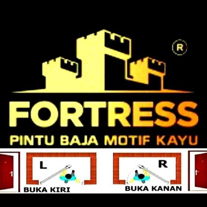 PINTU FORTRESS URBAN 90.04 MOTIF KAYU /PINTU BAJA FORTRESS/PINTU UTAMA