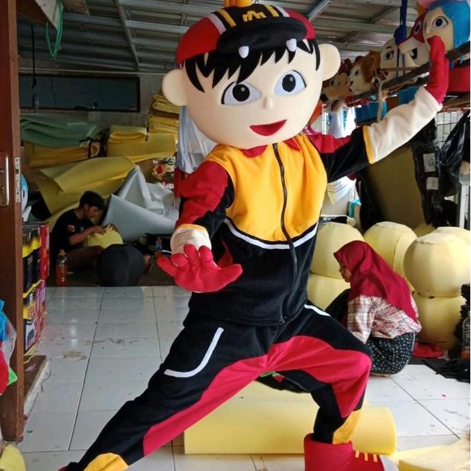 Ready  Kostum badut Boboiboy merah