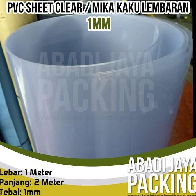 pvc sheet clear (mika kaku lembaran 1mm