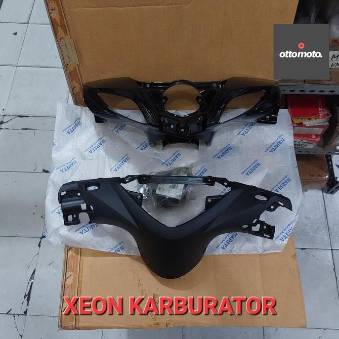 BATOK SET COVER KEPALA DEPAN BELAKANG HITAM XEON KARBURATOR 2010 2012