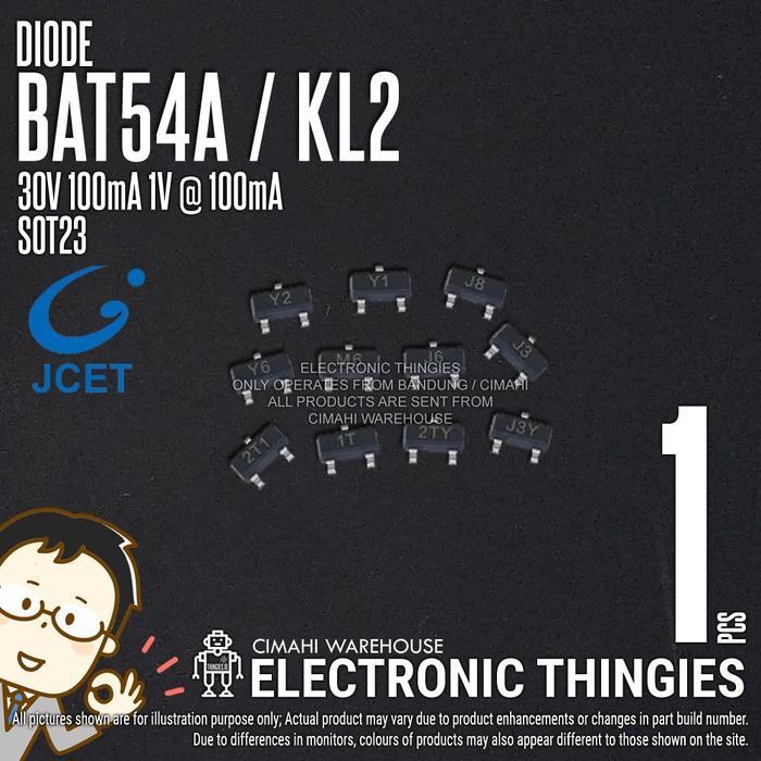 Bat54A Sot23 Jcet Kl2 Diode Smd Dioda Bat54 Termurah Best Quality 100% Original