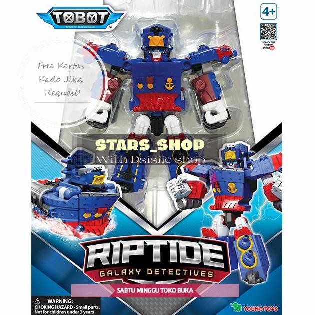 Tobot Galaxy Detectives Rip Tide Original / Mainan Robot