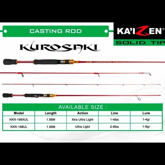 Promo joran kaizen saitama atau kurosaki ultralight ul solid carbon COD