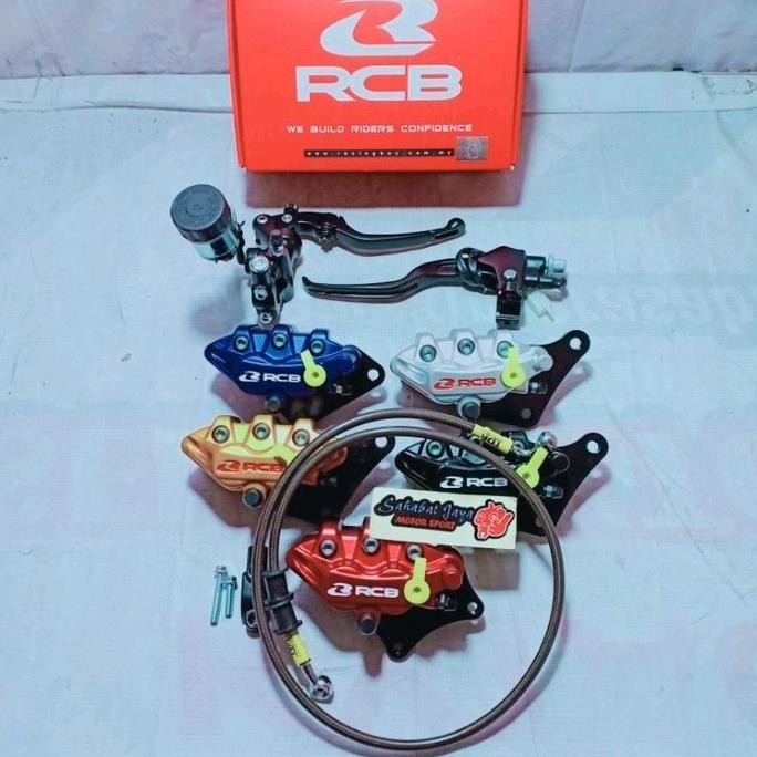 Paket Rem Rcb Master Rem Kanan Rcb S1 Radial 14Mm Handle Kiri Rcb E-2 Kaliper Depan Rcb S-Series Sel