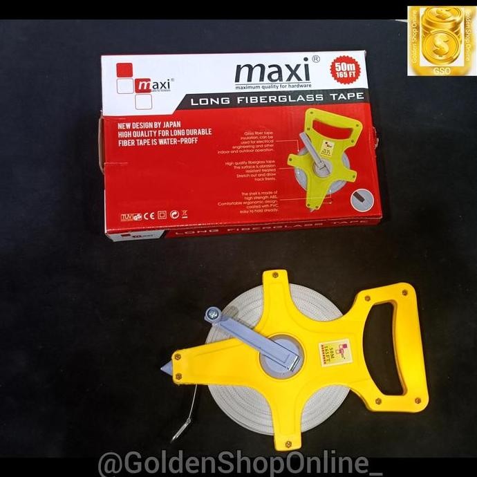 Meteran Roll - Meteran Tancap Fiber 50meter GOL