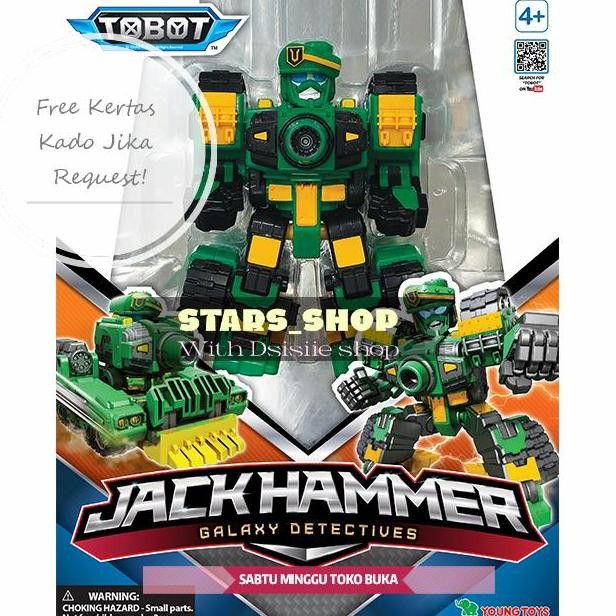Tobot Galaxy Detectives Jack Hammer Original / Mainan Robot