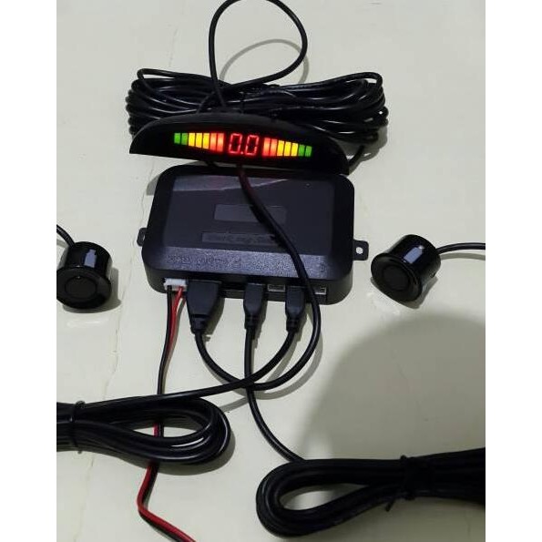sensor parkir 2 titik LED display
