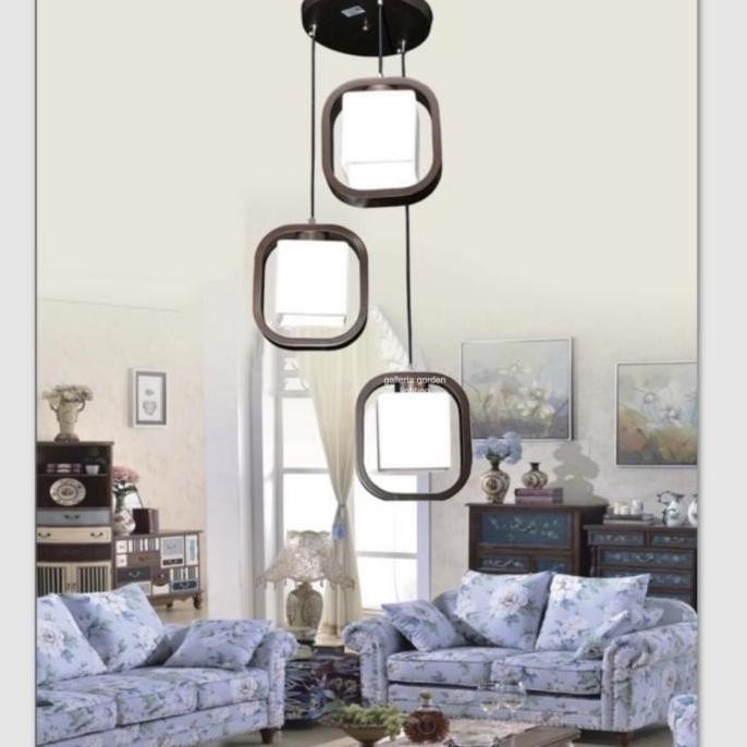 Lampu gantung minimalis 6623/3 Kayu
