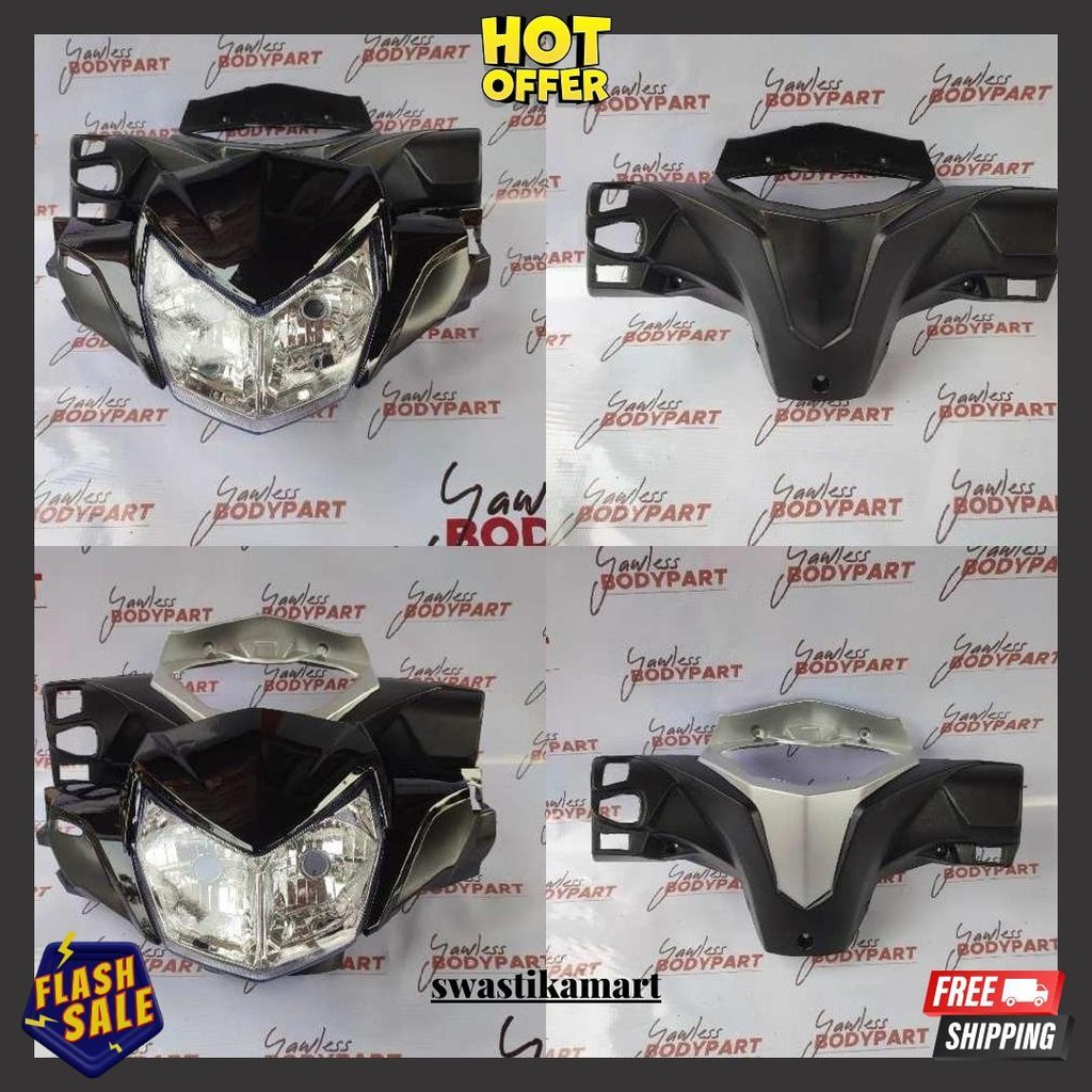 Batok Supra X 125 Fi Injeksi 2014 - 2018 Warna Silver / Reflektor Supra X 125 Fi / Batok Belakang Su