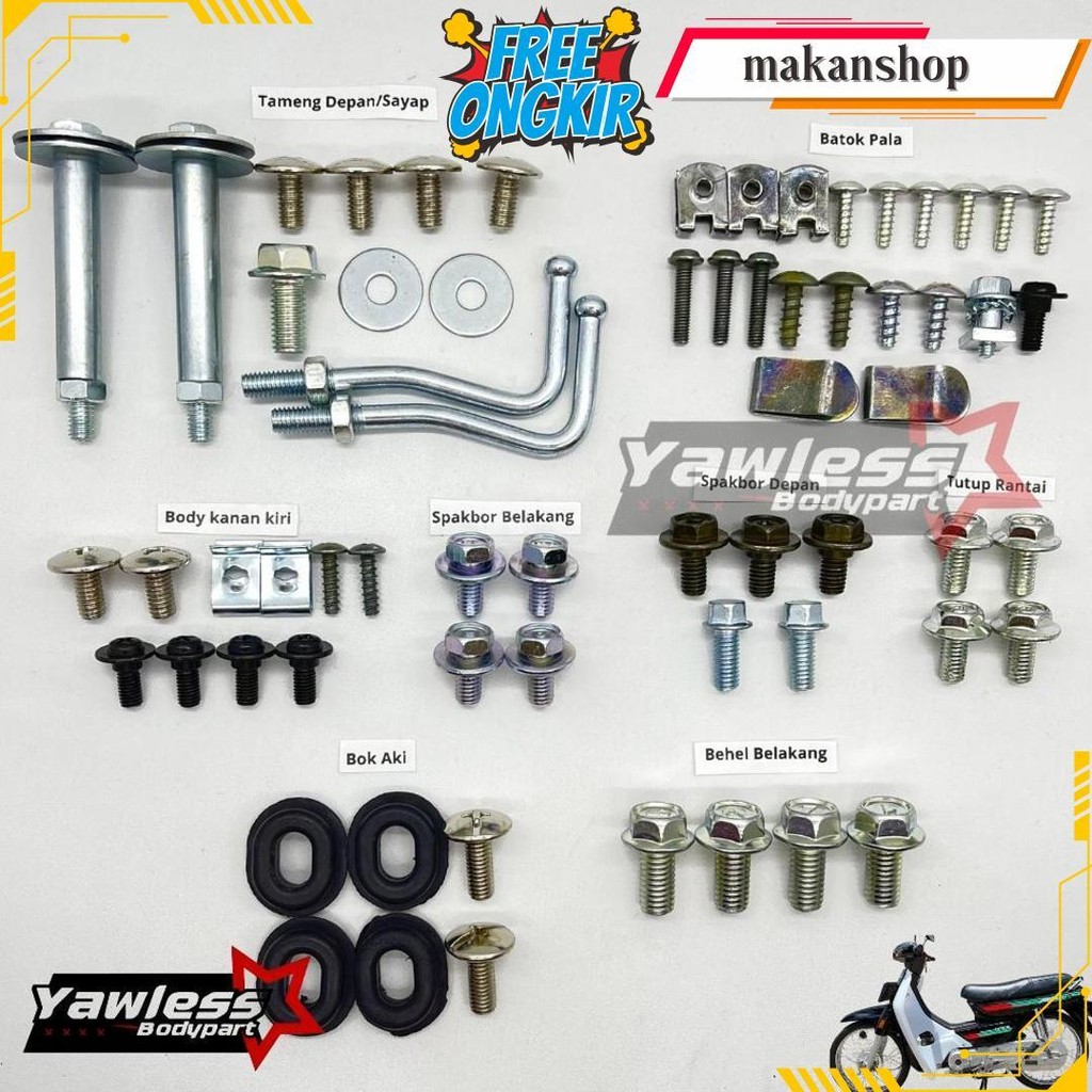 Baut Body Astrea Grand Full Set - Baut Astrea Grand Full Set - Body Astrea Grand Bulus Original Prod