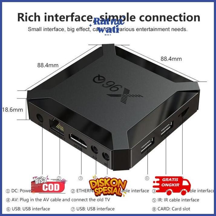 TW39 Promo Spesial aq-54 Hiplay X96Q Android 10.0 Android TV Box 2GB | 16GB Allwinner H313 Sale Term