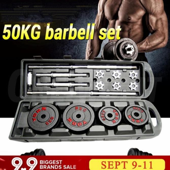 dumbell set 50 kg / barbel set 50kg