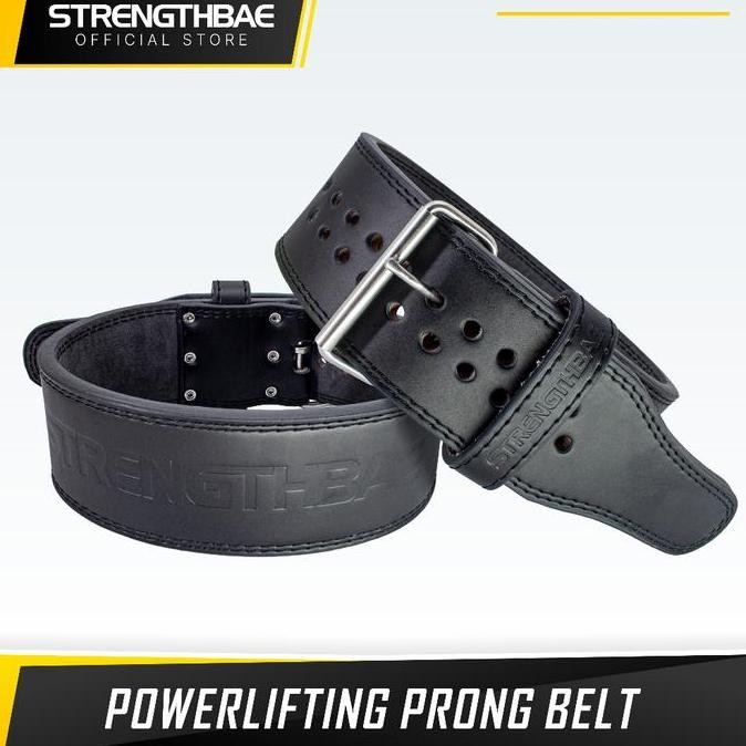 Single Prong Belt STRENGTHBAE Sabuk Powerlifting 13mm Gym Lifting Belt Fitness