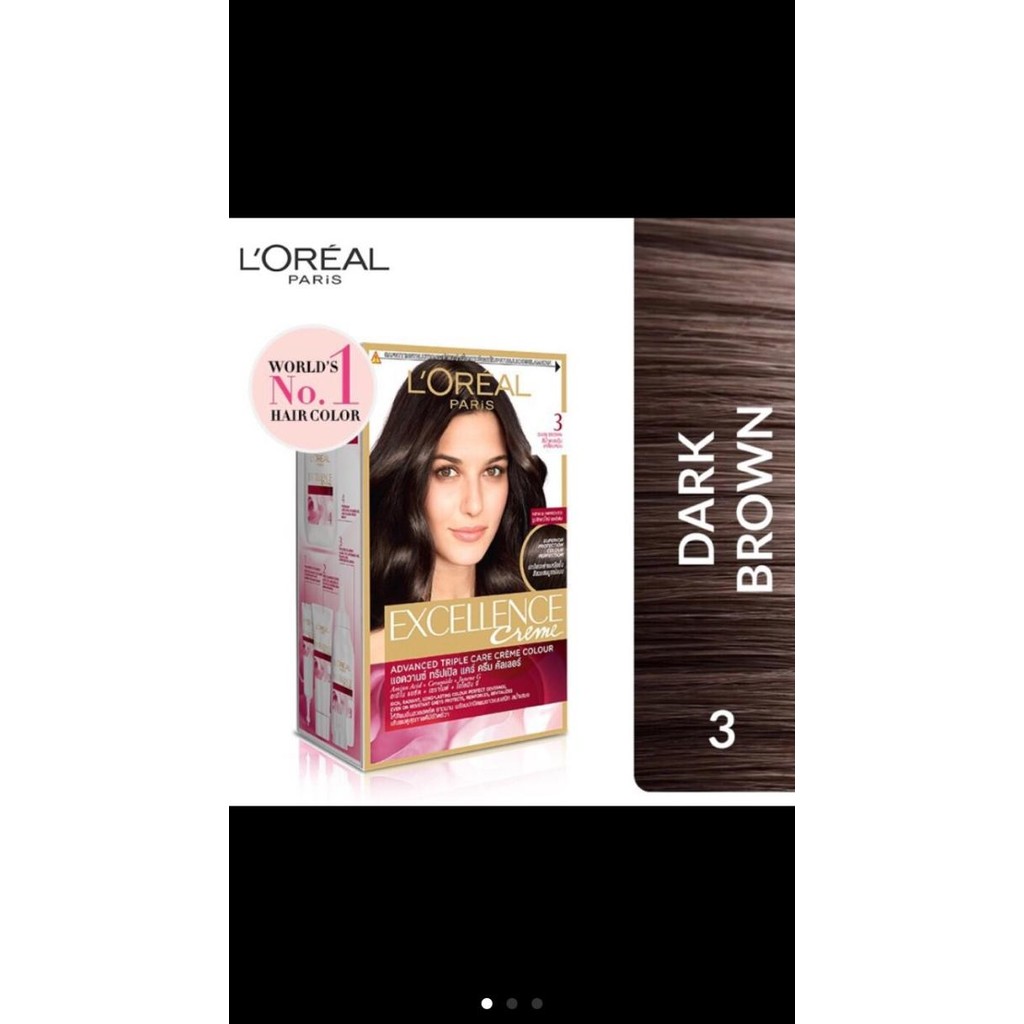 Loreal Excellance Dark Brown / Cat Rambut (WARNA COKLAT GELAP)