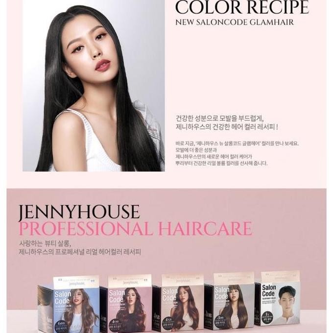 Jenny House New Salon Code Glam Hair Color Pewarna Rambut Korea