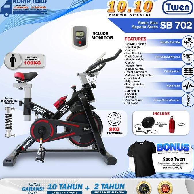TWEN SB702 Spinning Bike Spin Bike Sepeda Statis Sepeda Kardio