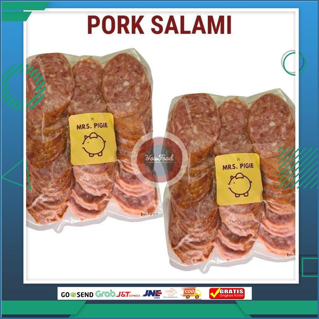Pork Salami Mrs.Pigie - Salami Daging Babi Premium Non Halal