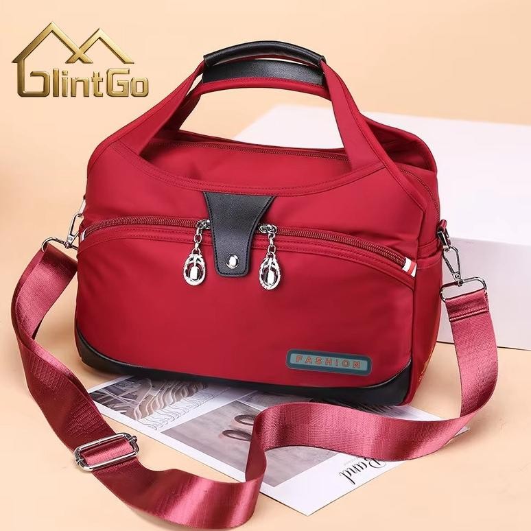 Special Tas Komuter Tas Diagonal Oxford Tas Selempang Kain Tas Kerja Wanita Bahan Oxford Anti Sobek 