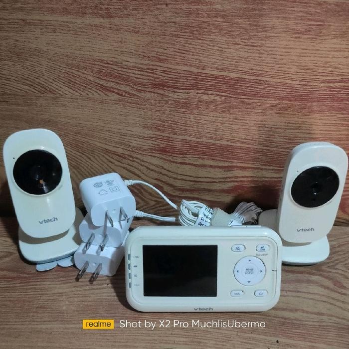 Vtech Replacement Camera Vm3252-2 Bu Baby Monitor W/ Ac Adapter Works Limited