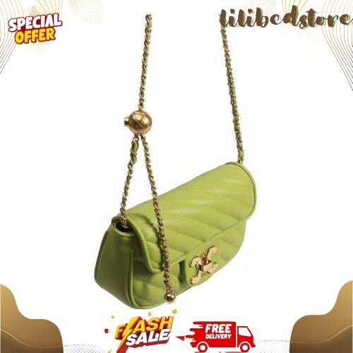 Tas Selempang Kulit Wanita Dompet Hp Cewek Rantai Luxury Mini Bag JS 8156 New