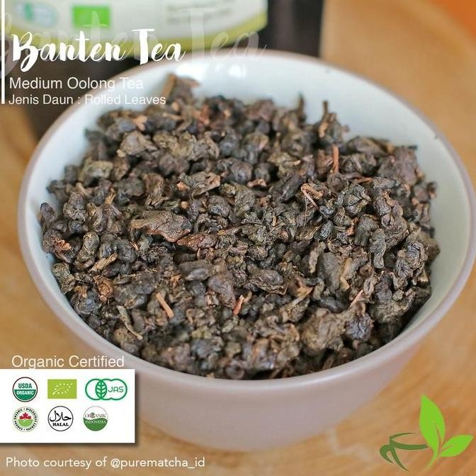READY STOCK BANTEN TEA - ORGANIC MEDIUM OOLONG TEA 500GR TEH OOLONG HARENDONG 