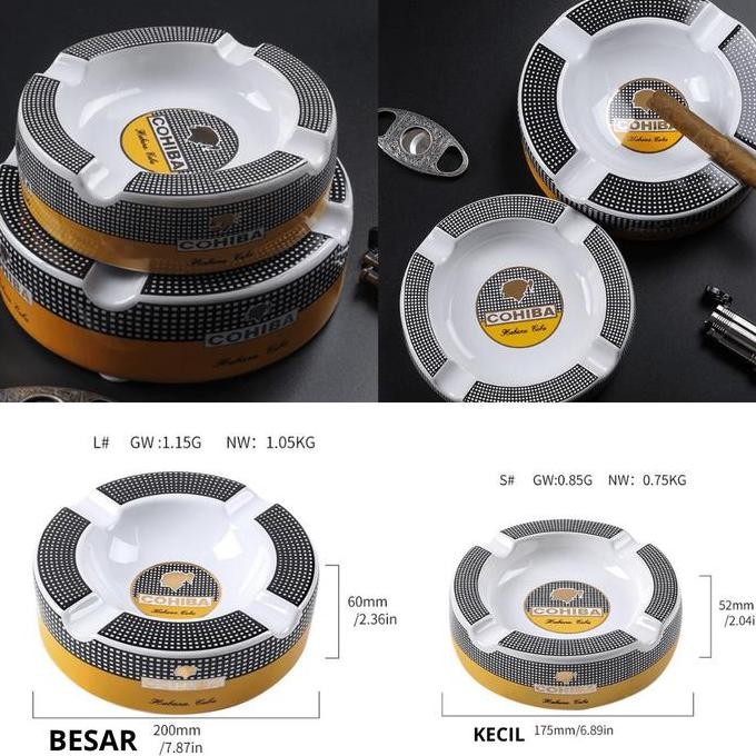 ASBAK / ASHTRAY PREMIUM COHIBA ROUND MANGKOK KUN