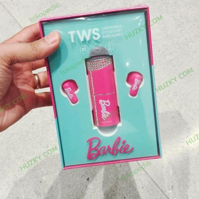 Miniso Tws Earphones Barbie Shining Collection (Bag / Lipstick Design)