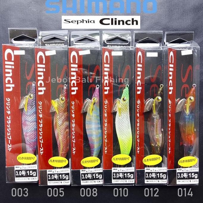 Egi SHIMANO CLINCH FlashBoost 3.0 - Umpan Pancing Cumi - Eging - Squid