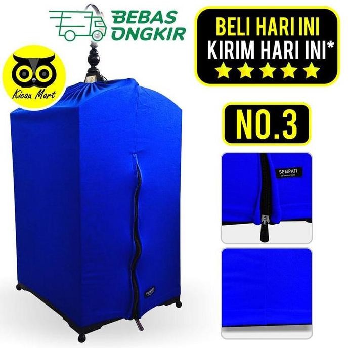 langsung order saja] KICAU MART Kerodong Krodong Kotak Single Kaos PE Tebal ECO 1 Satu Sleting Resle