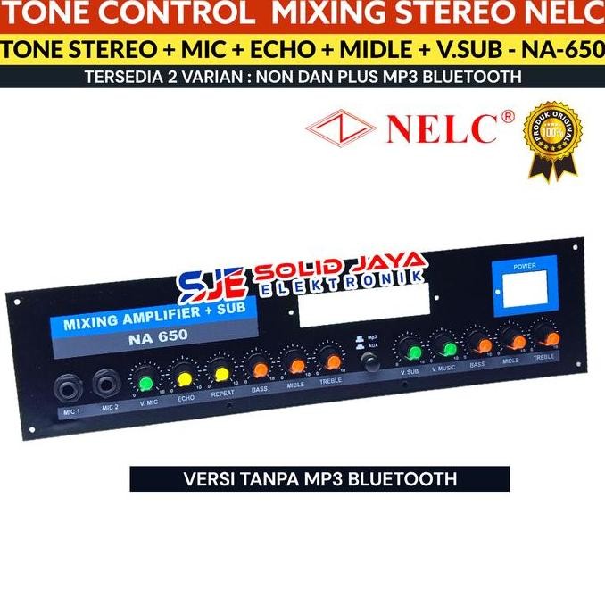 Kit Tone Control Aktif Musik Mixing Active Subwoofer Mic Mic Multimedia Na-650 N-266 Plus Panel Untu