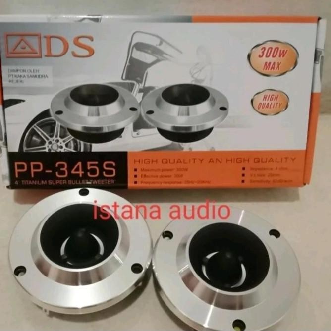 Tweeter Dome Ads Pp-345S Sepasang Titanium Ads 345 4" Dome Tweeter