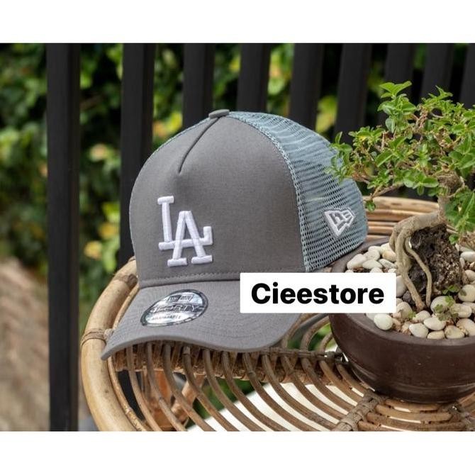 Topi Baseball MLb LA Trucker Original Grey Caps