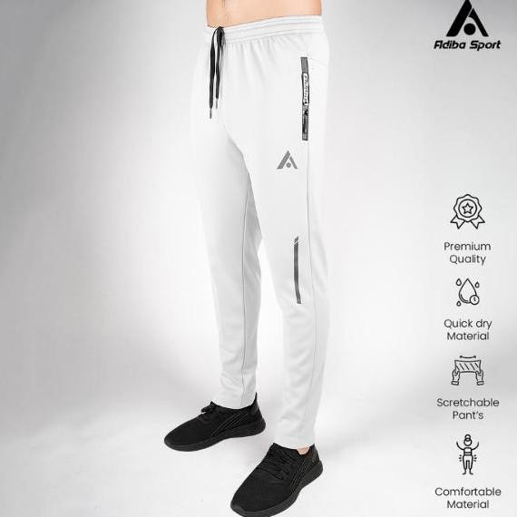 Celana Training Strip Motion - Celana Olahraga Panjang Pria Wanita Unisex Fitnes Gym Run Senam Joger