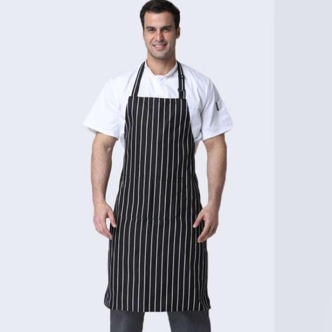 Baju Masak Celemek Apron Celemek Masak Chef Wear Apron Celemek Masak Apron Hanging Neck Apron