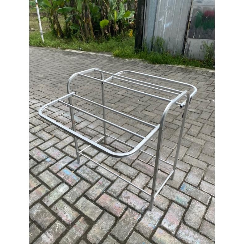 jemuran lipat jemuran handuk lipat jemuran lipat sayap jemuran alumunium Murah COD