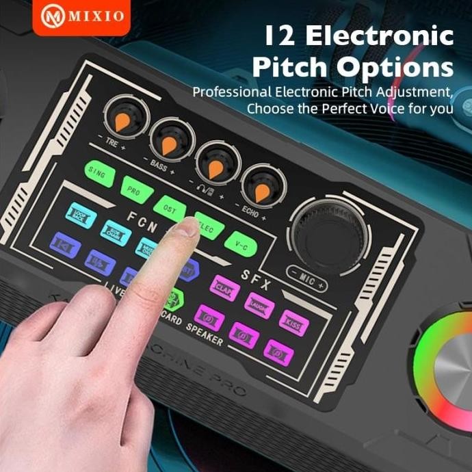 Mixio Ys-301 Soundcard Bluetooth Speaker 2 Microphone Wireless Karaoke