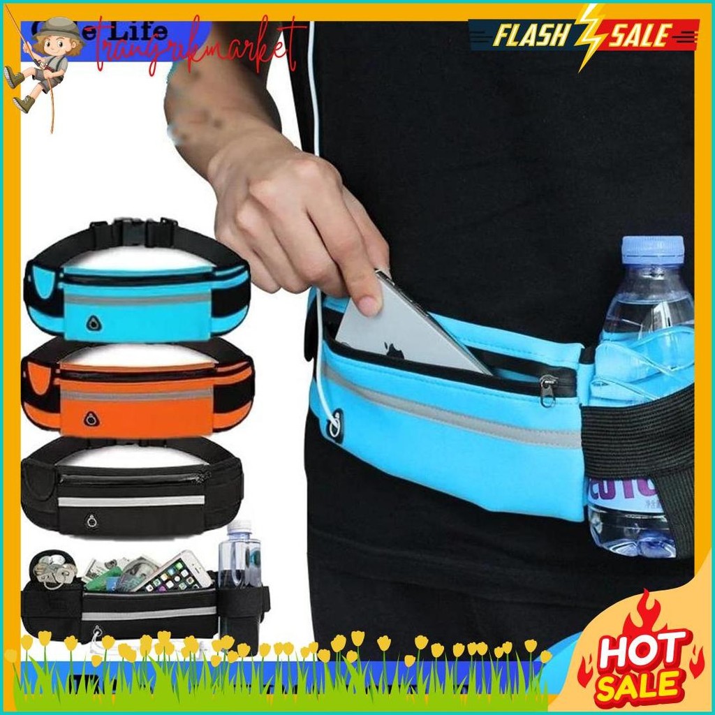 Cusss Serbu Tas Pinggang Olahraga Lari / Running Belt/Tas Pinggang Hp Olahraga Lari Jogging Sepeda