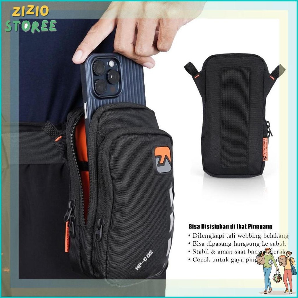 Baru Zarventure Hpc 02 Tas HP Dompet Slingbag Tas Selempang Pinggang HP