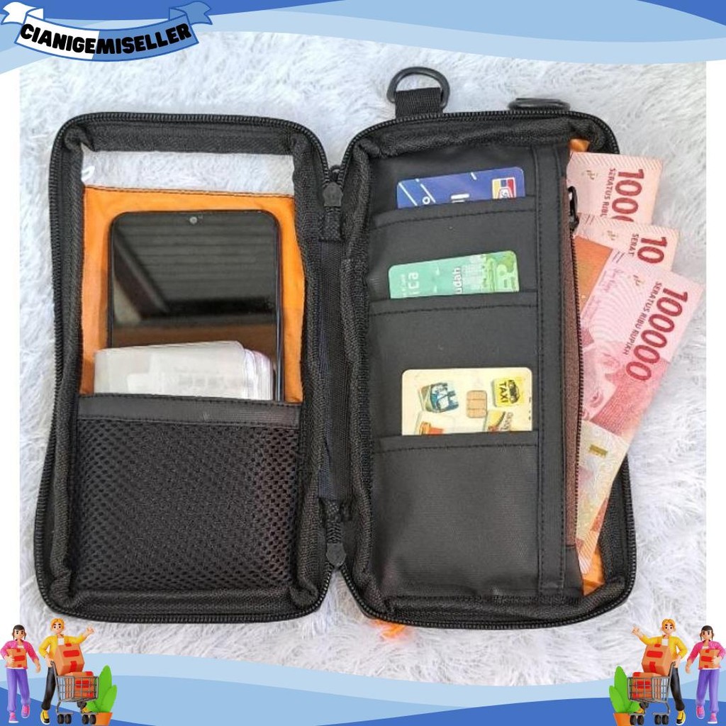 Viral Slingphone - Tas Hp Transparant Tas Dompet Hp Gantung Di Leher Hanging Wallet Sako Pouch Pria 