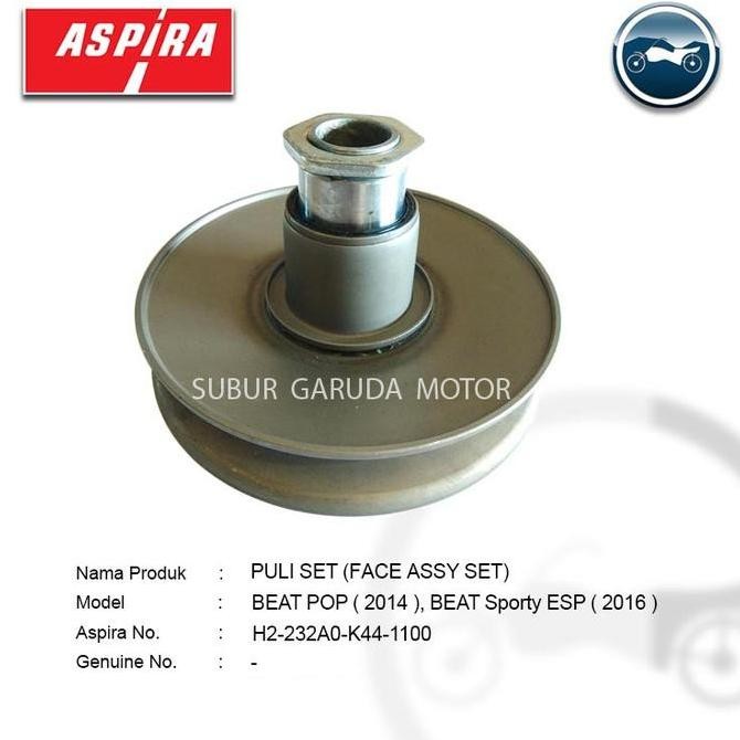 PULLY ONLY BEAT POP SCOOPY ESP K44 SET MERK ASPIRA KUALITAS ORISINIL Motorcycle Original