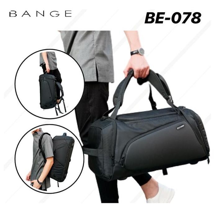 PROMO - BANGE - TAS TRAVEL SPORT GYM BAG PRIA WANITA MULTIFUNGSI SELEMPANG OLAHRAGA DUFFLE BE-078