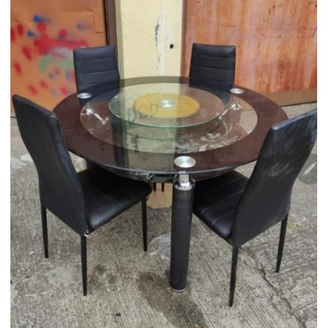 TERBARU - Kolaher Ring Meja Putar Makan Putar Lazy Rotate Tatakan Kaca Rel