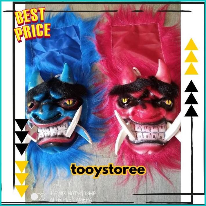 BIG SALE Buta Gedrug/Topeng Gedrug Mulut Bergerak/Topeng Buto Gedrug