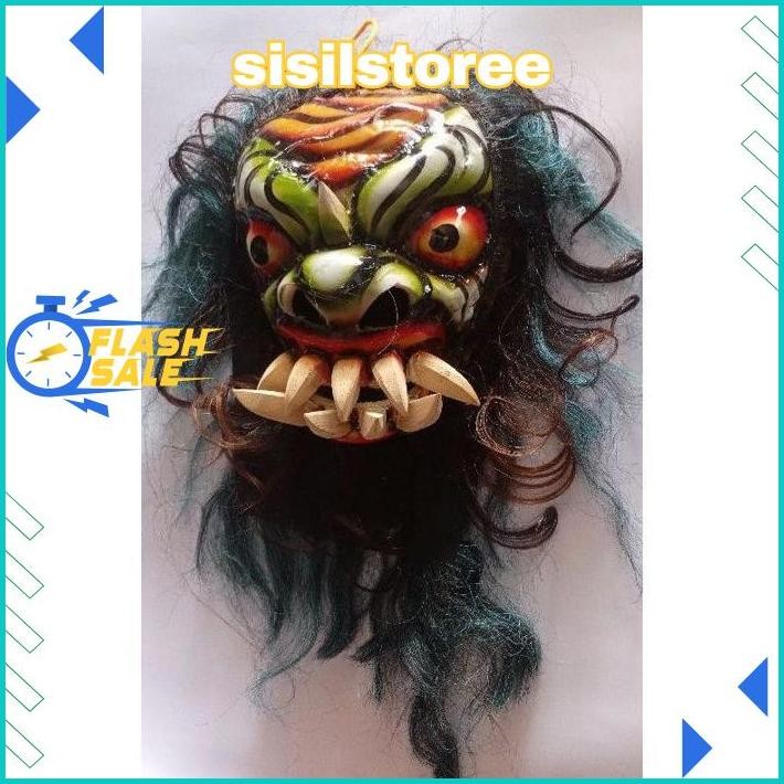 SALE Topeng Buto Gedruk Mainan Anak Seram Asli Kayu