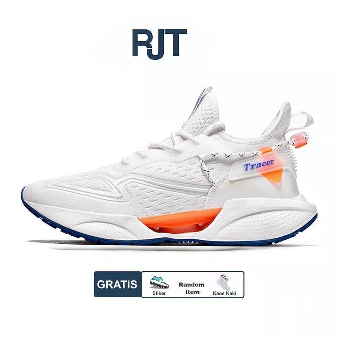 RJT Store D18 - Sepatu Sneaker Pria Kasual black/white/grey  casual running  shoes  sneakers  olahra